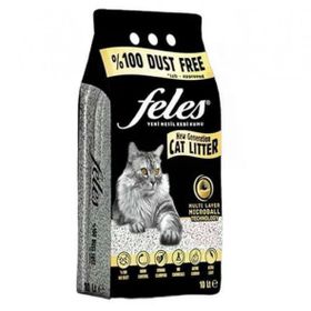 Feles Ultra Light Karbonlu Topaklanan 10 lt 2 Adet Kedi Kumu