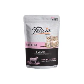 Felicia 12x85 gr Kuzu Etli Yavru Kedi Pouch Mama