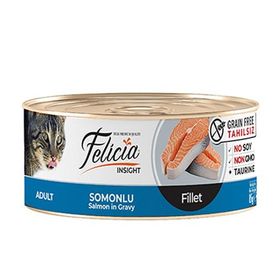 Felicia 12x85 gr Tahılsız Somonlu Fileto Yaş Kedi Konservesi