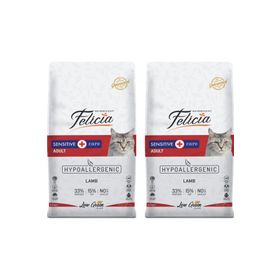 Felicia 2x2 kg Hypoallergenic Düşük Tahıllı Kuzu Etli Yetişkin Kedi Maması