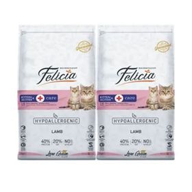 Felicia 2x2 kg Kuzu Etli Hypoallergenic Kitten Mather Anne Yavru Kedi Maması