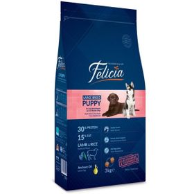 Felicia 3 kg Büyük Irk Kuzulu Yavru Kuru Köpek Maması