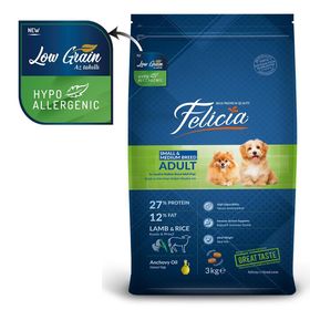 Felicia 3 kg Küçük Orta Boy Irk Kuzulu Yetişkin Kuru Köpek Maması