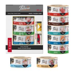 Felicia 6x85 gr Tahılsız Kıyılmış Karışık Kedi Konservesi