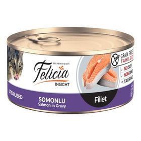 Felicia 85 gr Fileto Sterilised Somonlu Kedi Konservesi