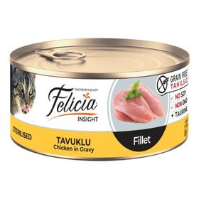 Felicia 85 gr Fileto Sterilised Tavuklu Kedi Konservesi