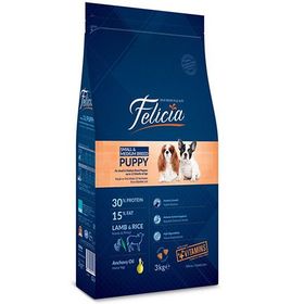 Felicia Az Tahıllı Kuzulu Küçük Orta Irk 3 kg Yavru Köpek Maması