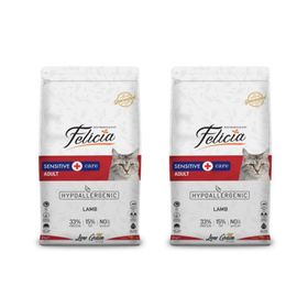 Felicia Az Tahıllı Yetiskin Kuzulu Hypoallergenic 2x2 kg Kedi Maması