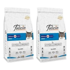 Felicia Az Tahıllı Yetişkin Somonlu Hypoallergenic 2x2 kg Kedi Maması