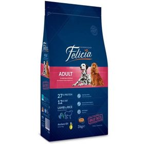 Felicia Düşük Tahıllı Kuzulu ve Pirinçli 15 kg Yetişkin Köpek Maması