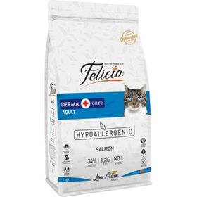 Felicia Düşük Tahıllı Somonlu Yetişkin 2 kg Kedi Maması
