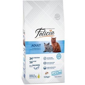 Felicia Hight Premium Somonlu 12 kg Yetişkin Kedi Maması