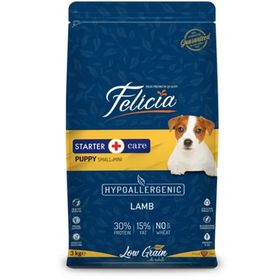 Felicia Hipoalerjenik 3 kg Az Tahıllı Kuzulu Küçük ve Orta Irk Yavru Köpek Maması