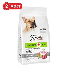 Felicia Hipoalerjenik 6 kg Kuzulu ve Pirinçli Küçük Irk Düşük Tahıllı Yetişkin Köpek Maması