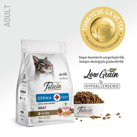 Felicia Hipoalerjenik Kolejen Destekli Somonlu 5 kg Yetişkin Kedi Maması