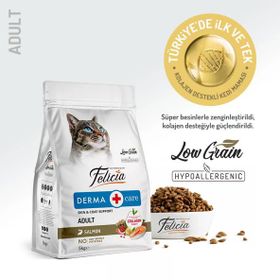 Felicia Hipoalerjenik Kolejen Destekli Somonlu 5 kg Yetişkin Kedi Maması