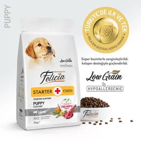 Felicia Hipoalerjenik Kuzulu Küçük ve Orta Irk Düşük Tahıllı 3 kg Yavru Köpek Maması