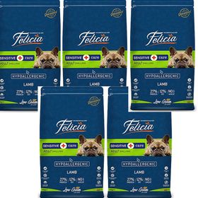 Felicia Hypoallergenic Düşük Tahıllı Kuzulu ve Pirinçli Küçük Irk 5x3 kg Yetişkin Köpek Maması