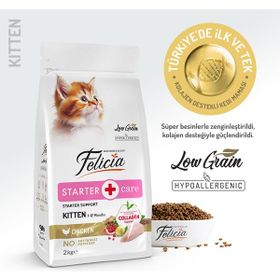 Felicia Kitten Az Tahıllı Tavuklu Yavrulara Özel 2 kg Kedi Maması