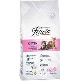 Felicia Kitten Tavuk ve Hamsili 12 kg Yavru Kedi Maması