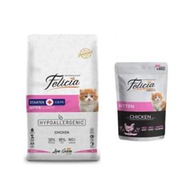 Felicia Kitten Tavuklu 2 kg Yavru Kedi Maması + 4x85 gr Yaş Mama