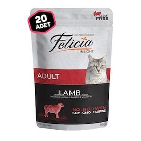 Felicia Kuzulu Tahılsız Pouch 20x85 gr Yetişkin Konserve Kedi Maması