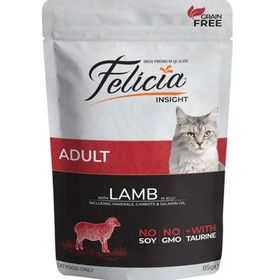Felicia Kuzulu Tahılsız Pouch 85 gr Yetişkin Konserve Kedi Maması