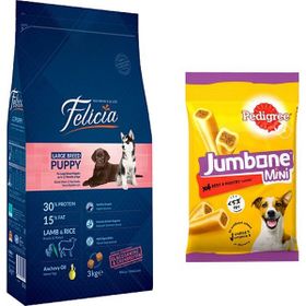 Felicia Large Breed Puppy Az Tahıllı Kuzu İçeren Büyük Irk 3 kg Köpek Maması