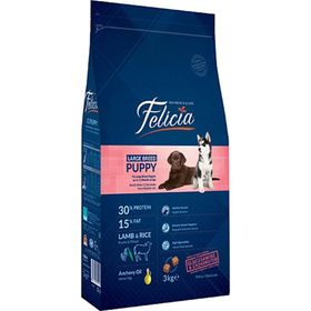 Felicia Large Puppy Kuzu Etli Orta ve Büyük Irk 3 kg Yavru Köpek Maması