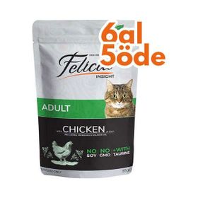 Felicia Pouch Tavuk Etli Tahılsız Yetişkin 85 gr Kedi Yaş Maması