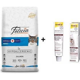 Felicia Somonlu 12 kg Yetişkin Kedi Maması + Gimcat Soft Extra 20 gr Malt