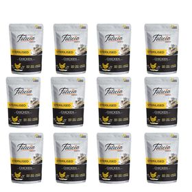 Felicia Tahılısız Sterilized Kısır Tavuklu 12x85 gr Kedi Yaş Mama