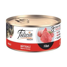 Felicia Tahılsız 85 gr Biftek Filetolu Yaş Kedi Maması
