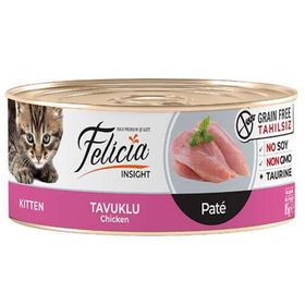 Felicia Tahılsız 85 gr Yavru Tavuklu Kıyılmış Yaş Kedi Maması