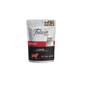 Felicia Tahılsız Kuzu Etli Pouch Yetişkin Kedi 12x85 gr Yaş Mama