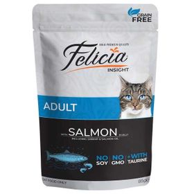 Felicia Tahılsız Pouch Kısırlaştırılmış Somonlu 85 gr Yaş Kedi Maması