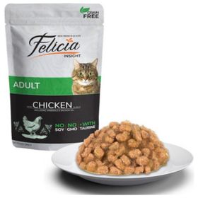 Felicia Tahılsız Pouch Tavuklu 85 gr Yetişkin Yaş Kedi Maması