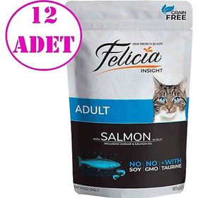 Felicia Tahılsız Somonlu 12x85 gr Kedi Yaş Maması