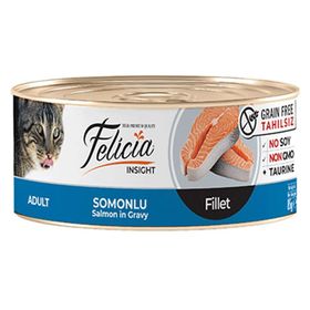 Felicia Tahılsız Somonlu Fileto 85 gr Kısırlaştırılmış Kedi Konservesi