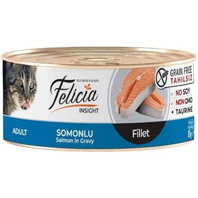 Felicia Tahılsız Somonlu Fileto Kısır 85 gr Kedi Konservesi
