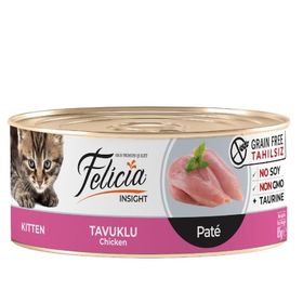Felicia Tahılsız Tavuklu Kıyılmış Konserve 24x85 gr Yavru Kedi Maması