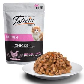 Felicia Tahılsız Tavuklu Pouch 85 GR Yavru Kedi Yaş Maması