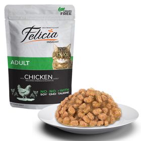 Felicia Tahılsız Yetişkin Tavuklu 85 gr Yaş Kedi Mama