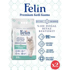 Felin 2x5 lt Marsilya Sabunu Kedi Kumu
