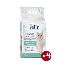 Felin 4x5 lt Marsilya Sabun Kokulu Kedi Kumu