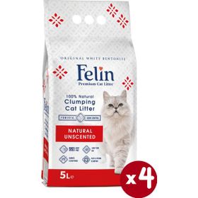 Felin 4x5 lt Naturel Kokusuz Kedi Kumu