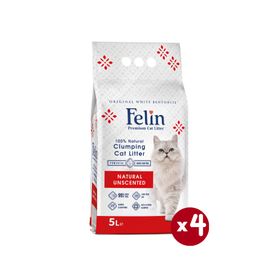 Felin 4x5 lt Naturel Kokusuz Kedi Kumu