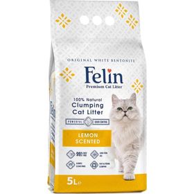 Felin 5 lt Lemon Limon Kokulu Topaklanan Kedi Kumu