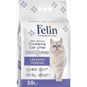 Felin Lavanta Kokulu Topaklanan İnce Taneli 10 lt Kedi Kumu
