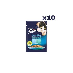 Felix 10x85 GR Sardalyalı ve Somonlu Kedi Yaş Mama